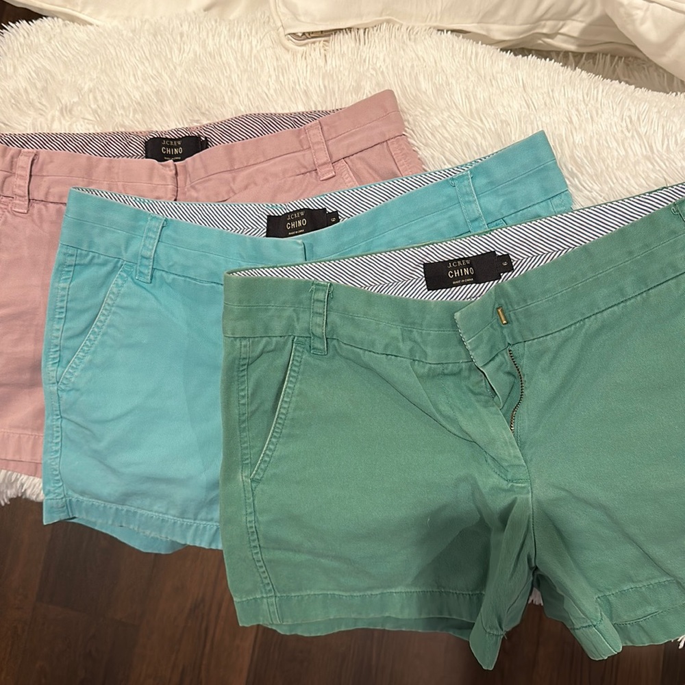 3 pairs J Crew shorts